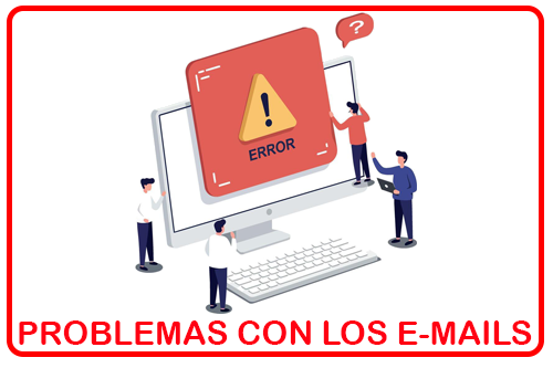 Problemas con los e-mails – causas frecuentes y acciones