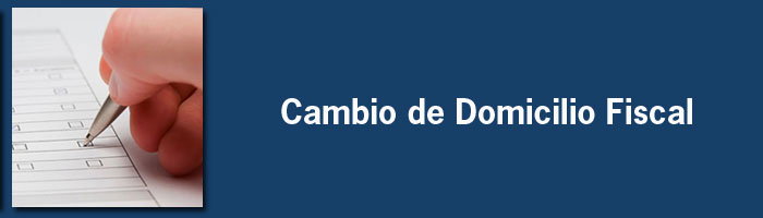 Cambio de domicilio fiscal