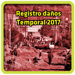 Registro de daños domiciliarios. Temporal / Comodoro 2017.