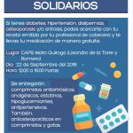 Municipio realizará una nueva entrega de Medicamentos Solidarios