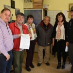 Linares encabezó la entrega de un subsidio al Centro de Jubilados y Pensionados del Petróleo y Gas Privado