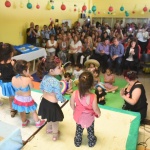 Linares acompañó a los niños del CPB Evita en el cierre de las actividades