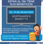 La Municipalidad premiará nuevamente a los contribuyentes cumplidores
