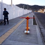 La obra del paseo aeróbico de barrio José Fuchs está próxima a su finalización