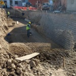 Avanza a buen ritmo la obra del desagüe pluvial en Caleta Córdova