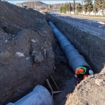 La Municipalidad avanza con la construcción del pluvial en Ruta 3 y Constituyentes
