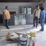 La obra de la confitería del Club Huergo está próxima a su finalización