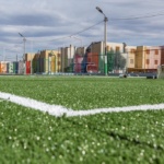 Esta semana Comodoro contará con dos nuevos playones públicos con césped sintético