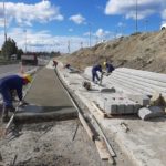 Continúa avanzando la obra de ciclovía y senda peatonal sobre Av. Libertador