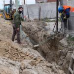 Luque recorrió obras en ejecución de gas y cloaca