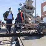 Luque supervisó el avance de las obras municipales en zona norte de la ciudad