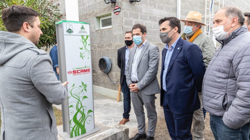 El Municipio presentó la primera estación de carga para autos eléctricos de Chubut