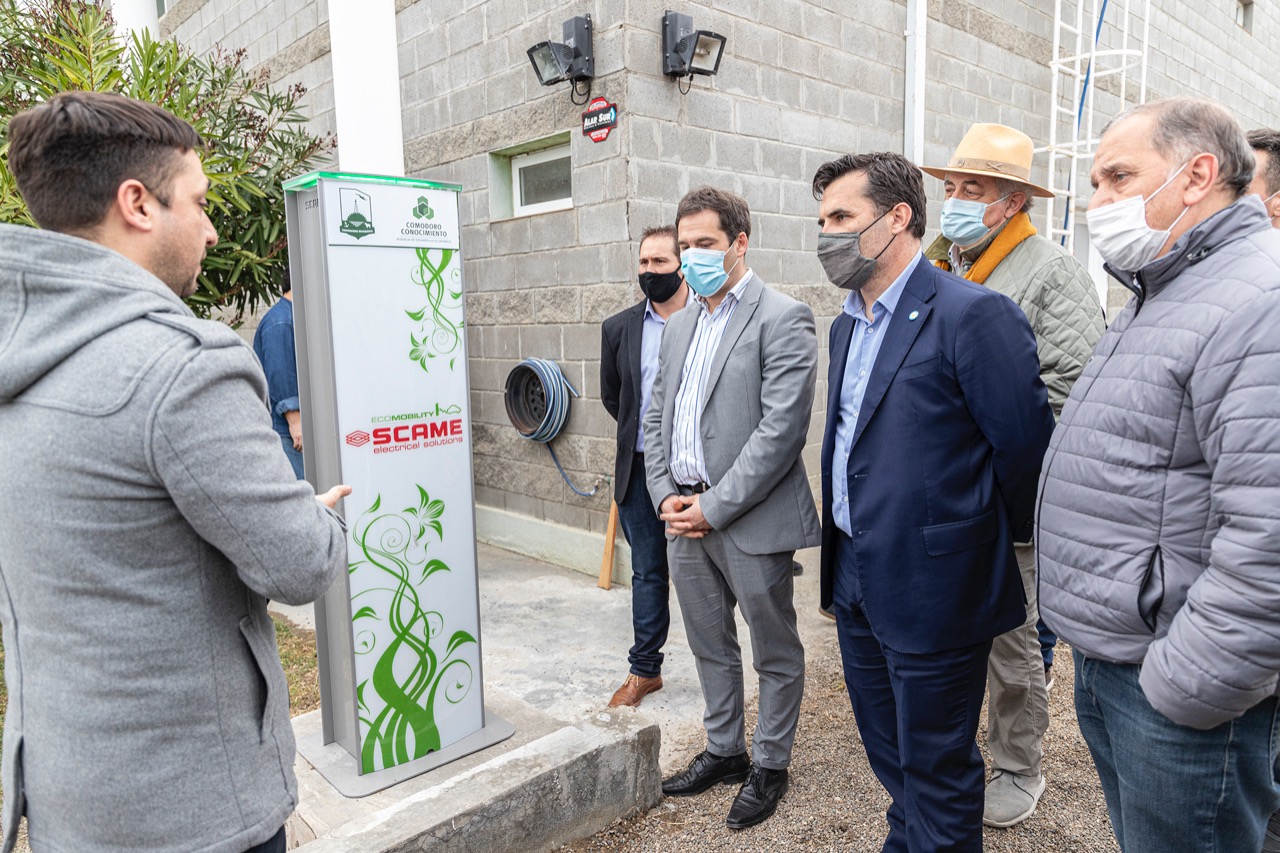El Municipio presentó la primera estación de carga para autos eléctricos de Chubut