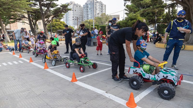 Exitosa jornada de educación vial infantil en la plaza San Martín