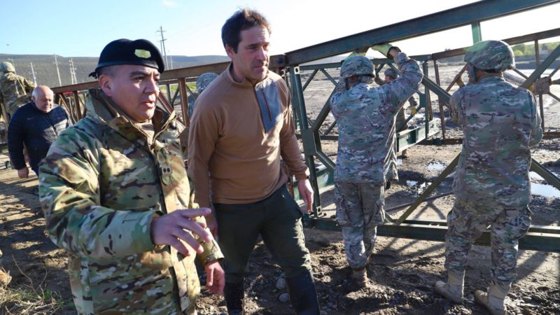 Luque gestionó con el Ejército el puente para el barrio Los Arenales