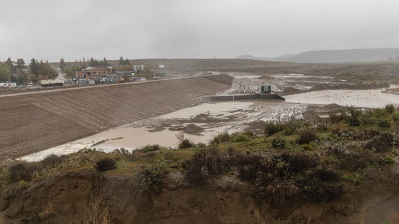 La obra del Reservorio 04 muestra un buen funcionamiento ante el fuerte temporal que afecta a la ciudad