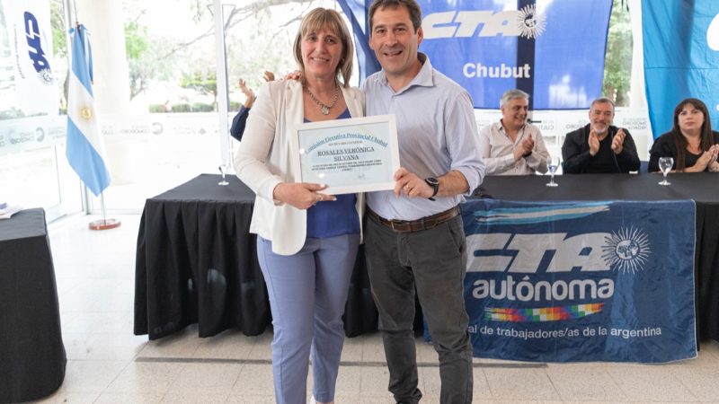 El Municipio acompañó la asunción de Verónica Rosales al frente de CTA Chubut