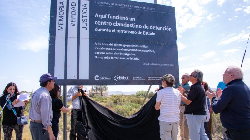 Se señalizó el lugar donde funcionó un centro clandestino de detención en Comodoro durante la dictadura
