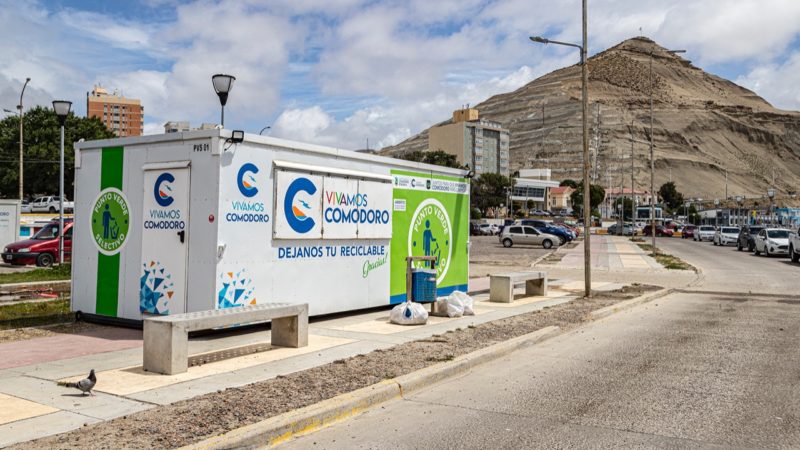 El Municipio trasladó los puntos verdes a las playas de Comodoro durante el verano
