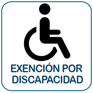 Exención vehículos de personas con discapacidad