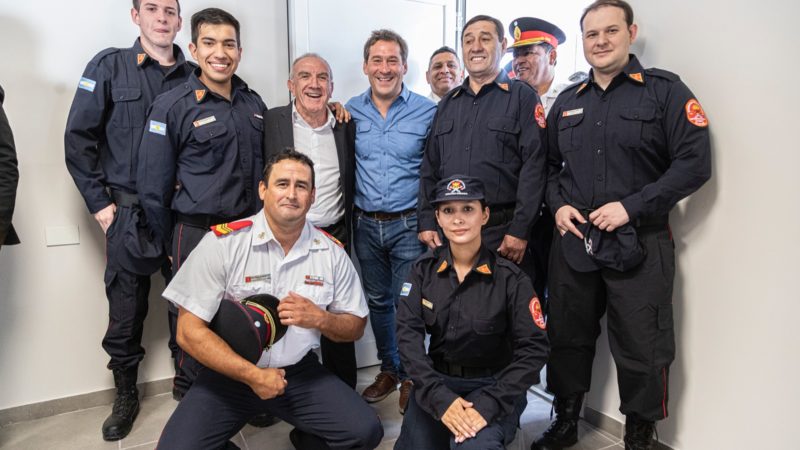 El intendente Luque destacó el rol de Bomberos Voluntarios y reforzó su acompañamiento a la institución con la inauguración de una obra