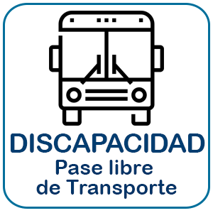 Pase libre de transporte por Discapacidad