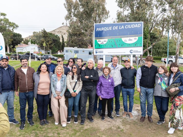 Luque inauguró la primera etapa del Parque de la Ciudad y propuso darle el nombre de Marcelo Guinle