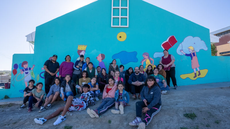 El Municipio inauguró un mural por el Mes de la Familia en el CPB Abásolo