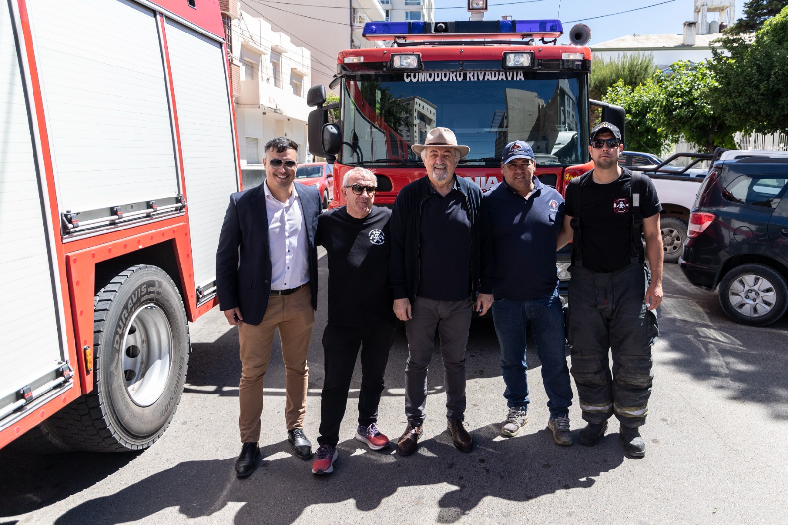Los Bomberos presentaron las nuevas autobombas adquiridas para reforzar el servicio en Comodoro