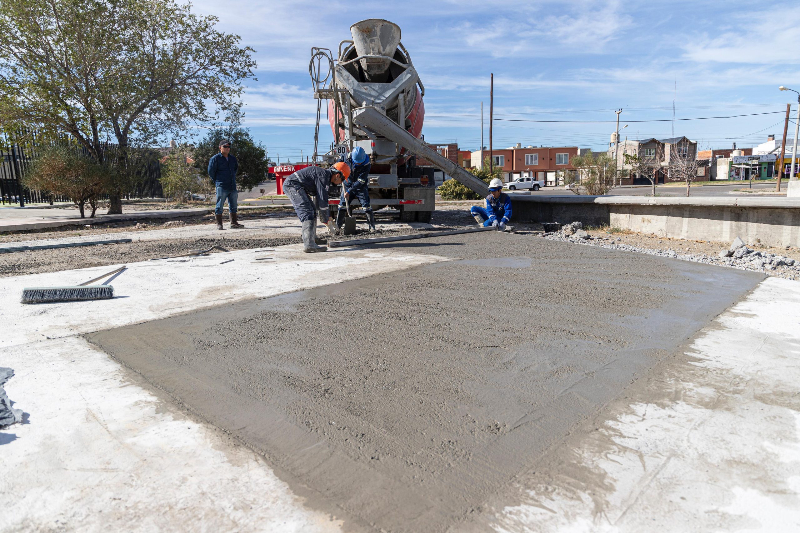 Avanzan las obras en la nueva plaza del barrio Quirno Costa