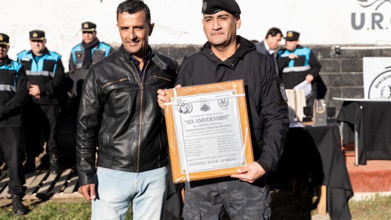 El Municipio acompañó el 19° aniversario de la Sección Canes de la Policía