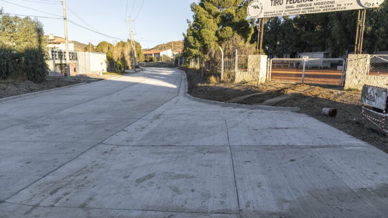 Concluyó la pavimentación de la calle Jones de Km. 3