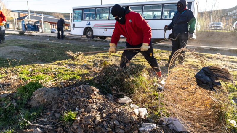 El Municipio avanza en construcción de un paseo peatonal para los vecinos del Máximo Abásolo
