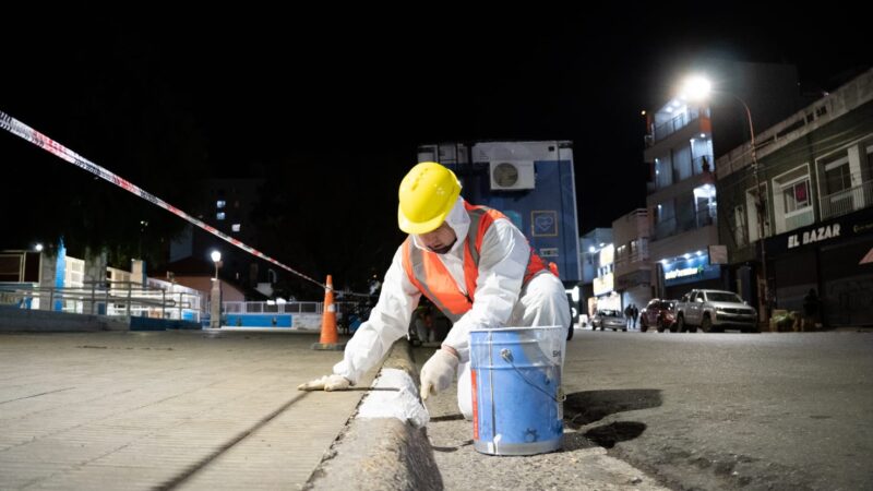 Se ejecuta un plan nocturno de mantenimiento y mejoramiento en el centro de la ciudad