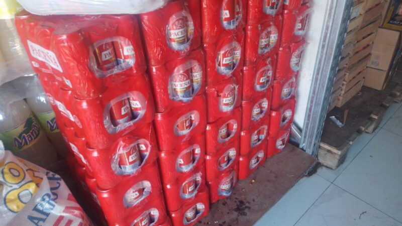 En un control de rutina se secuestraron 14 mil latas de cerveza proveniente de Bolivia
