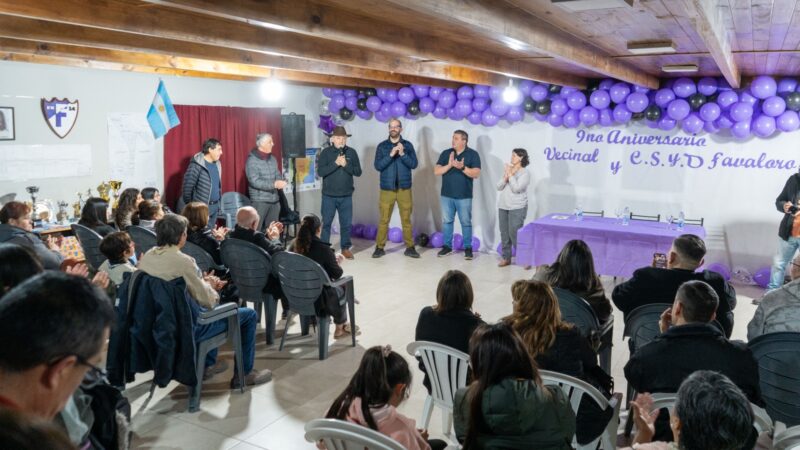 El Municipio acompañó los festejos por el aniversario de la vecinal y el club René Favaloro