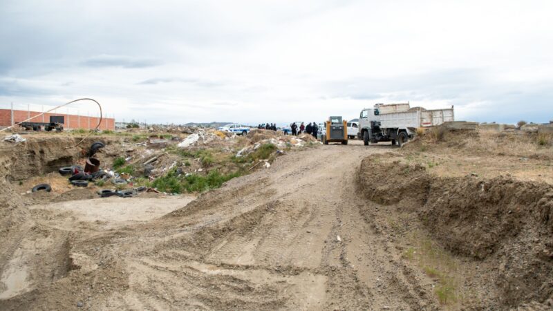 El Municipio denunció hurto de áridos en tierras fiscales de Km. 8