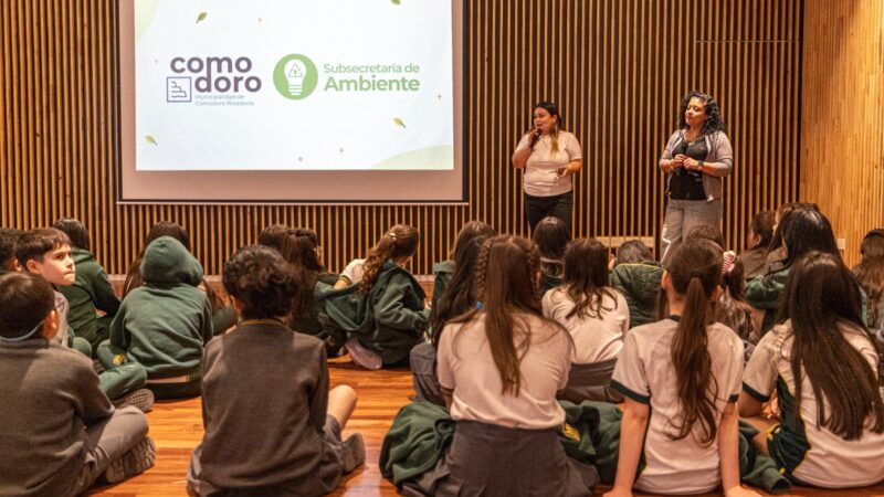 Ambiente municipal brindó una charla a alumnos del Instituto Martín Rivadavia