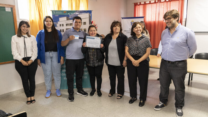 El Municipio entregó certificados de BPM a personas en rehabilitación psicosocial en el Hospital Regional