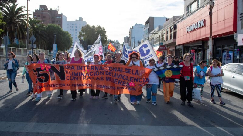 Se concretó la marcha por el Día Internacional de la Eliminación de la Violencia contra las Mujeres