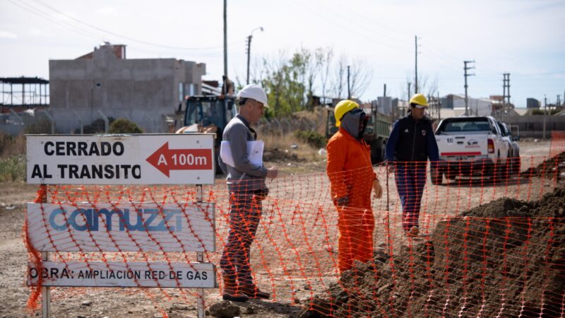 El Municipio avanza con la obra de gas en el barrio Cordón Forestal