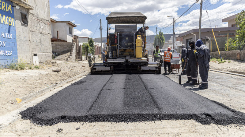 El Municipio avanza con la pavimentación de calles en barrio San Cayetano