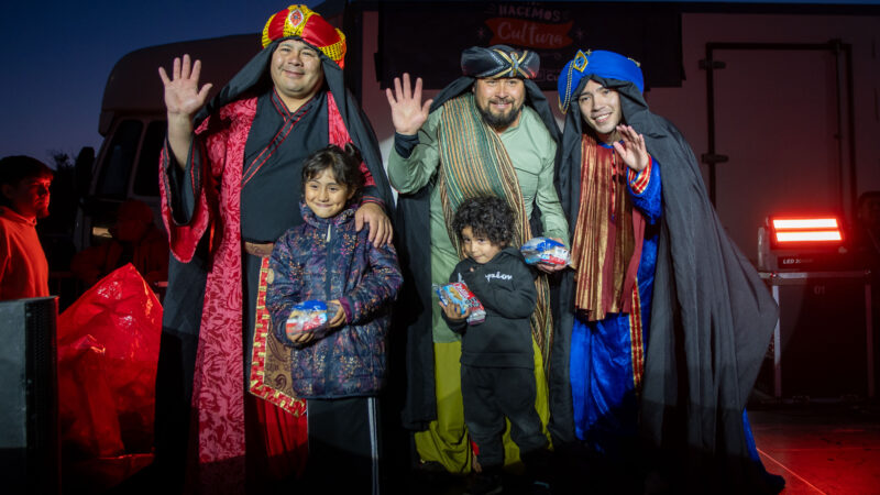 Comodoro vivió la llegada de los Reyes Magos en la Costanera