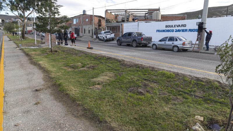 La Municipalidad avanza con los trabajos para la inauguración del boulevard “Francisco Javier Ríos”