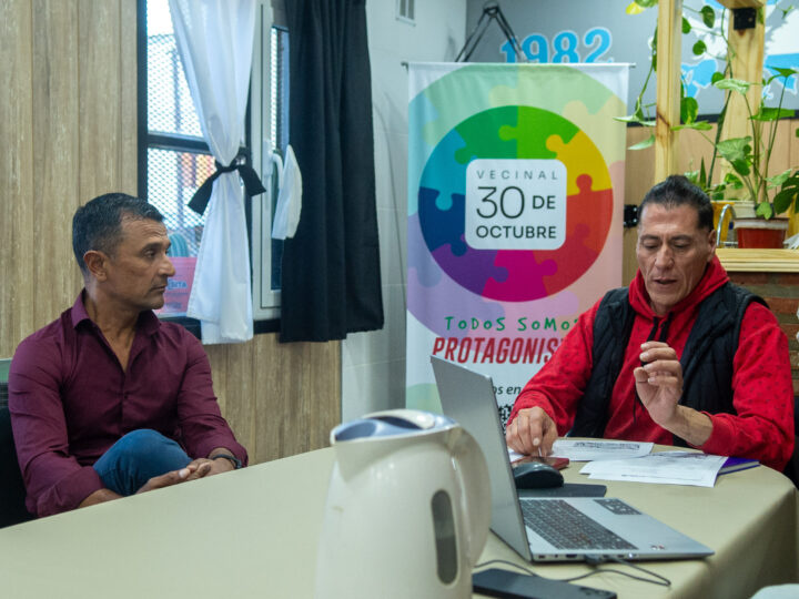 El Municipio avanza en acciones conjuntas con la vecinal del barrio 30 de Octubre para mejorar el entorno urbano