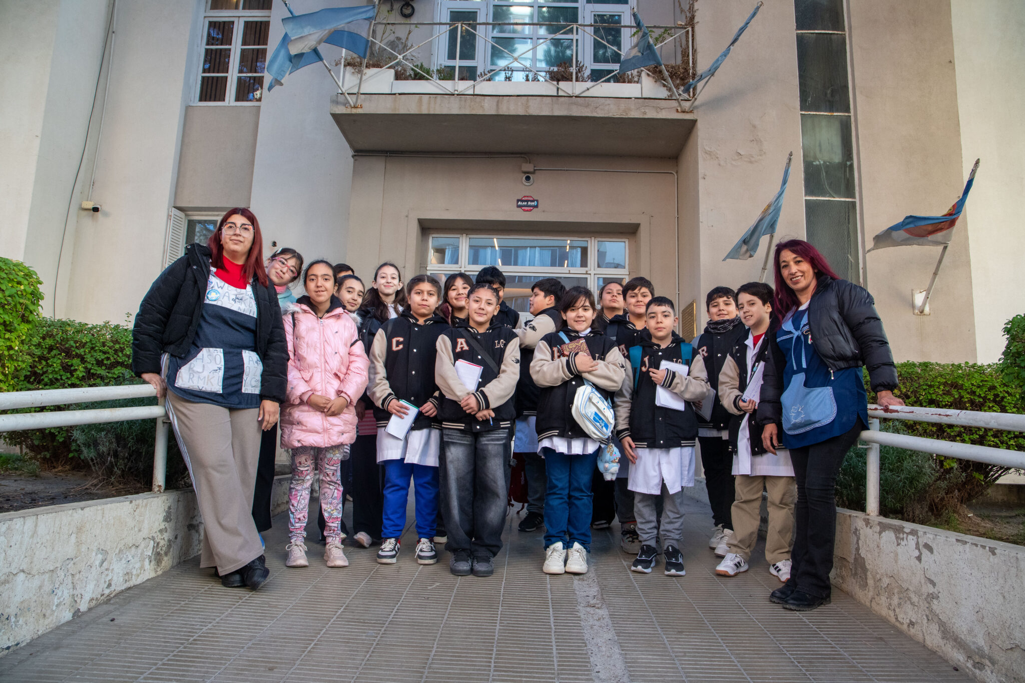 El intendente recibió a estudiantes de la Escuela N°198