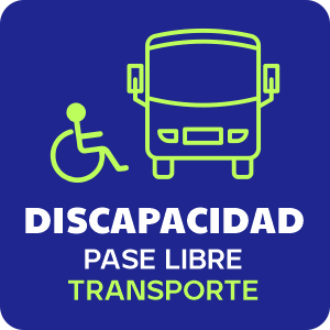 Pase libre de transporte por Discapacidad