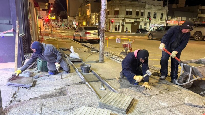 Infraestructura municipal avanza con el mejoramiento de veredas en la calle San Martín