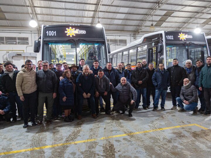 Othar visitó la base operativa de Solbus y destacó el inicio de una nueva etapa para el transporte público