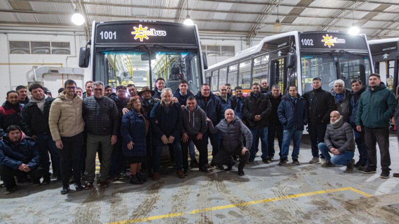 Othar visitó la base operativa de Solbus y destacó el inicio de una nueva etapa para el transporte público